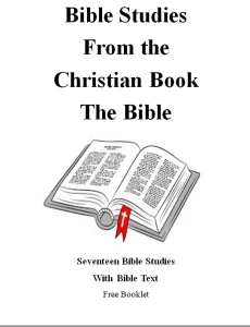 ONE FREE 17 Bible Studies booklet