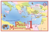 Journeys of Paul Map 1. POSTER