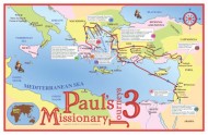 Journeys of Paul Map 3 POSTER