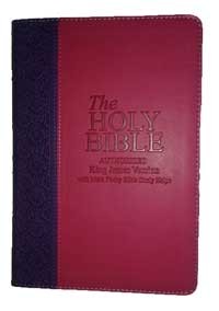 KJV Holy Bible - With Mark Finley Studies - Pink/Lilac