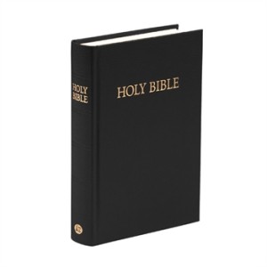 KJV Royal Ruby Pocket Bible- Black Hard Back
